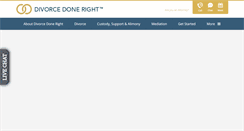 Desktop Screenshot of divorcedoneright.com